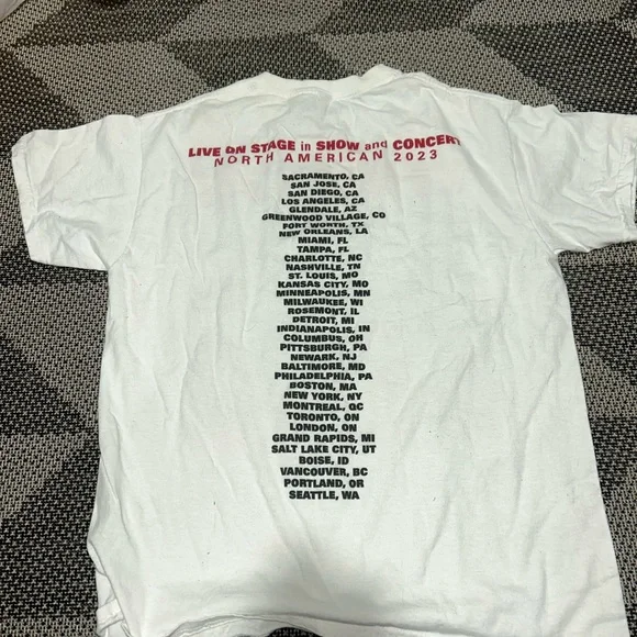 Band Tees l The 1975 White Graphic T-Shirt - Picture 5 of 6